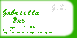 gabriella mar business card